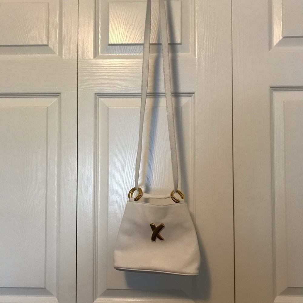 Paloma Picasso White Leather 2-Way Bag
